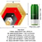 Modern Hexagon Acrylic Mirror Tiles 3D SelfAdhesive Wall Decor For DIY Home Styling 5