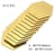 Modern Hexagon Acrylic Mirror Tiles 3D SelfAdhesive Wall Decor For DIY Home Styling 9