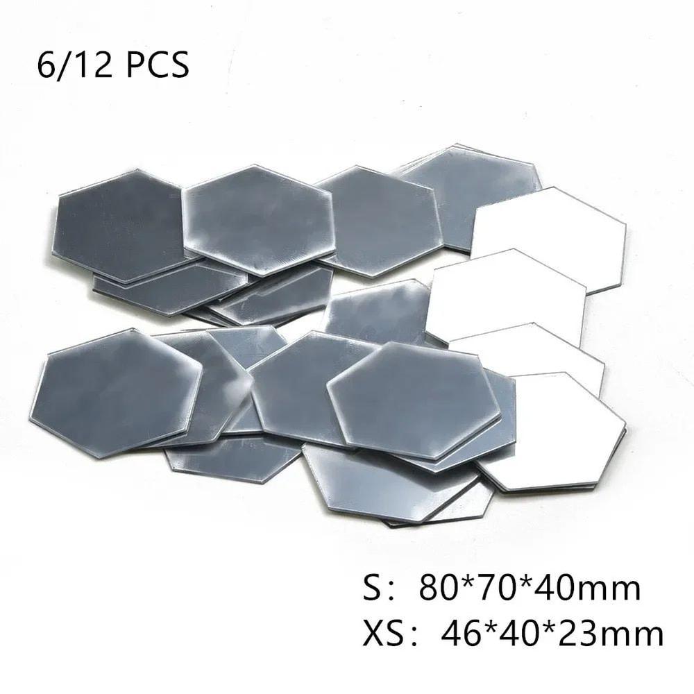 Modern Hexagon Acrylic Mirror Tiles 3D SelfAdhesive Wall Decor For DIY Home Styling 12
