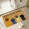 Cat Paw Print Doormat NonSlip Absorbent Flannel Rug For Entrance Kitchen Home Decor 1