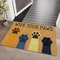 Cat Paw Print Doormat NonSlip Absorbent Flannel Rug For Entrance Kitchen Home Decor 2