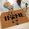 Cat Paw Print Doormat NonSlip Absorbent Flannel Rug For Entrance Kitchen Home Decor 7
