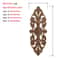 HandCarved European Oak Applique Vintage Floral Wood Onlay Decor For Furniture Doors 1