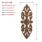 HandCarved European Oak Applique Vintage Floral Wood Onlay Decor For Furniture Doors 1