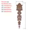 HandCarved European Oak Applique Vintage Floral Wood Onlay Decor For Furniture Doors 4
