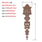 HandCarved European Oak Applique Vintage Floral Wood Onlay Decor For Furniture Doors 4
