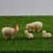Mini Resin Sheep Family Figurine Set Micro Landscape Garden Desk Decor 0