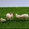 Mini Resin Sheep Family Figurine Set Micro Landscape Garden Desk Decor 1