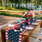 4th Of July Linen Table Runner Independence Day Farmhouse Holiday Dining Decor 1