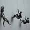 Rock Climbing Man Resin Wall Sculpture 3D Adventure Wall Art Decor 1