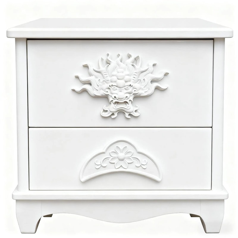 Natural Wood Carved Applique Onlays Antique Furniture Moulding Decor 1