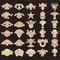Natural Wood Carved Applique Onlays Antique Furniture Moulding Decor 0