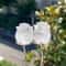 HandCarved Crystal Rose Gemstone Healing Flower Ornament Gift 9