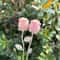 HandCarved Crystal Rose Gemstone Healing Flower Ornament Gift 15