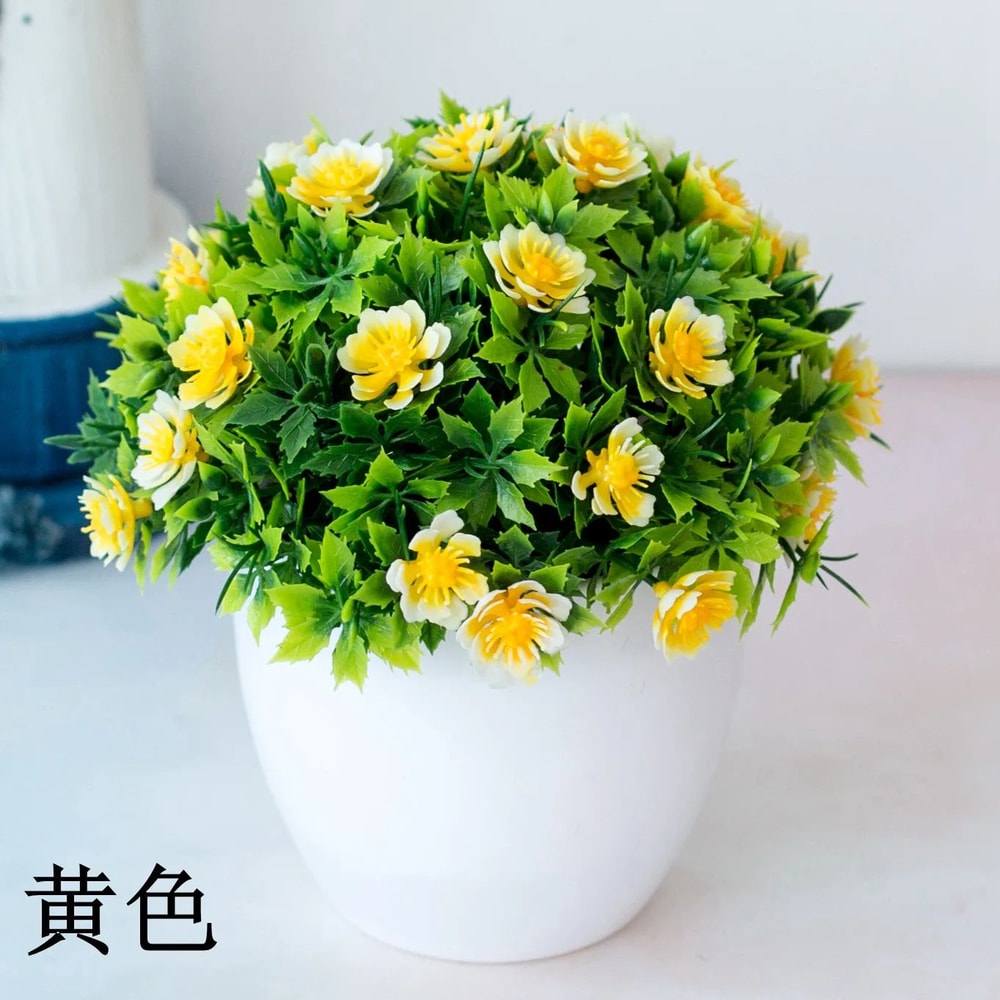 Artificial Green Bonsai Plant Mini Potted Faux Tree Home Decor 7