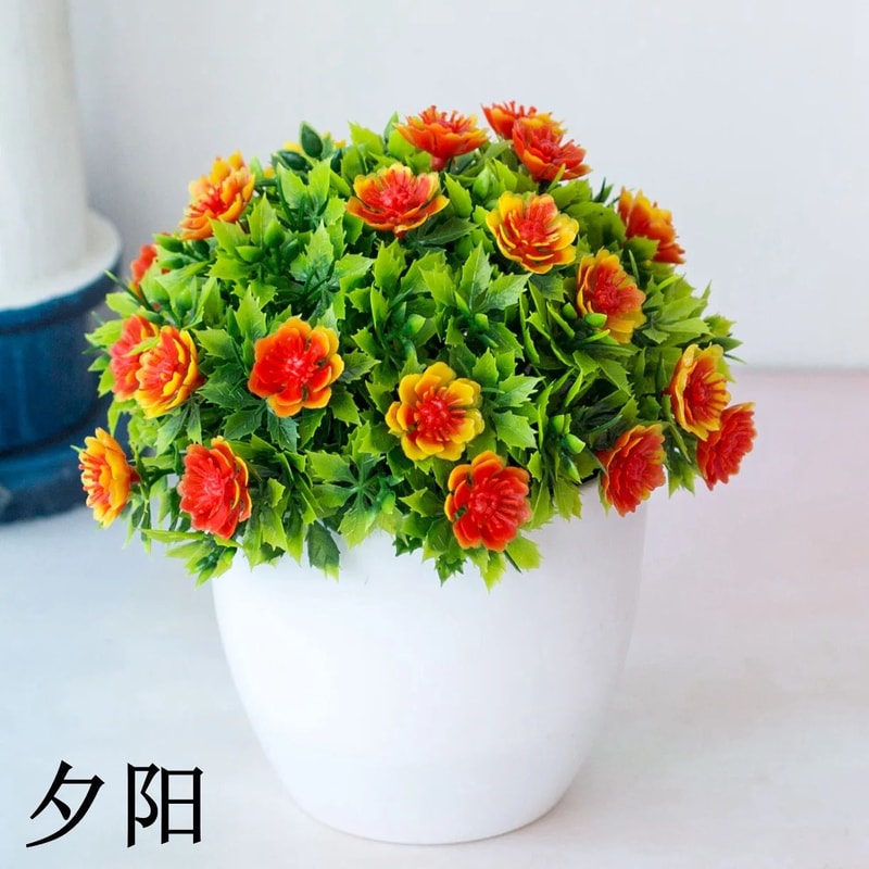 Artificial Green Bonsai Plant Mini Potted Faux Tree Home Decor 9