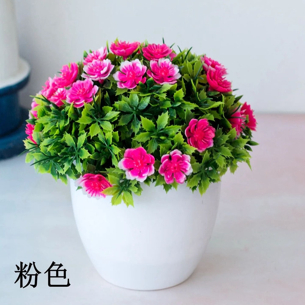 Artificial Green Bonsai Plant Mini Potted Faux Tree Home Decor 10