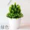 Artificial Green Bonsai Plant Mini Potted Faux Tree Home Decor 15