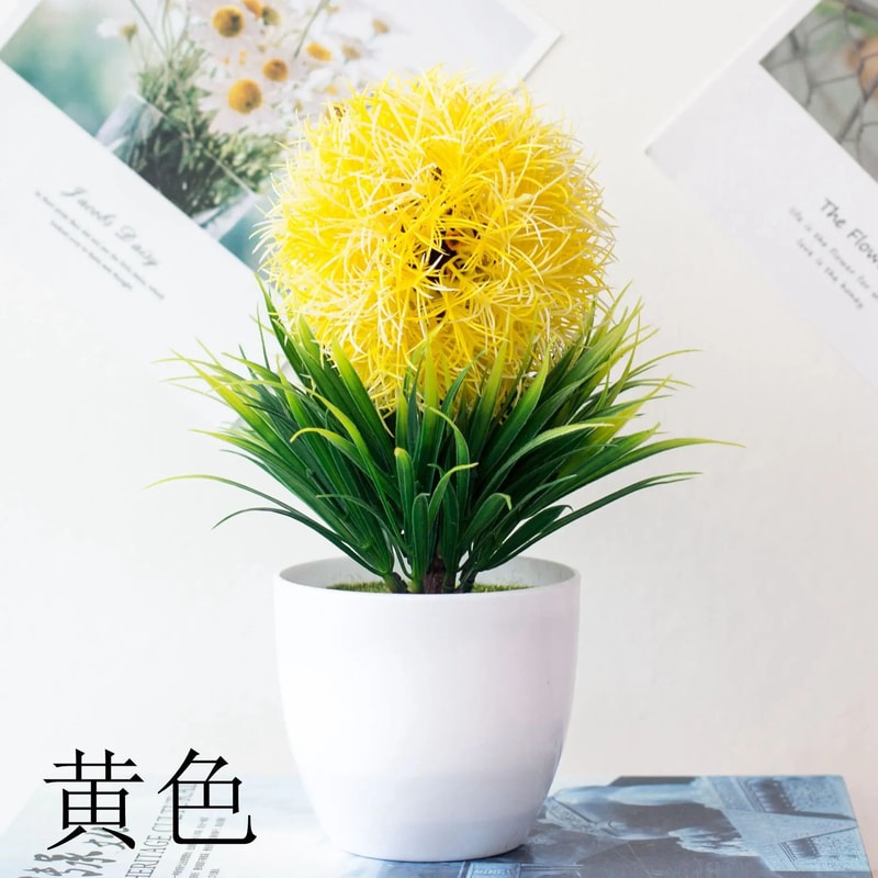 Artificial Green Bonsai Plant Mini Potted Faux Tree Home Decor 24