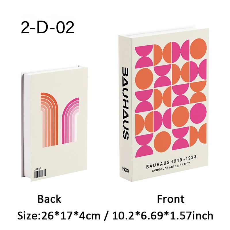 Matisse Decorative Book Storage Box Abstract Coffee Table Faux Book Decor 8