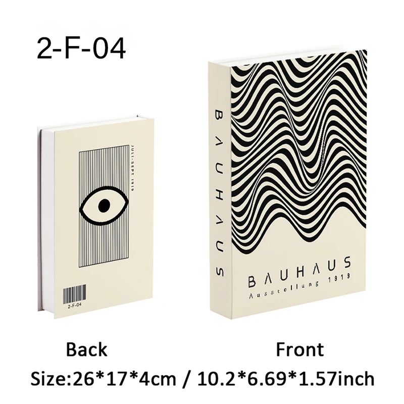 Matisse Decorative Book Storage Box Abstract Coffee Table Faux Book Decor 9
