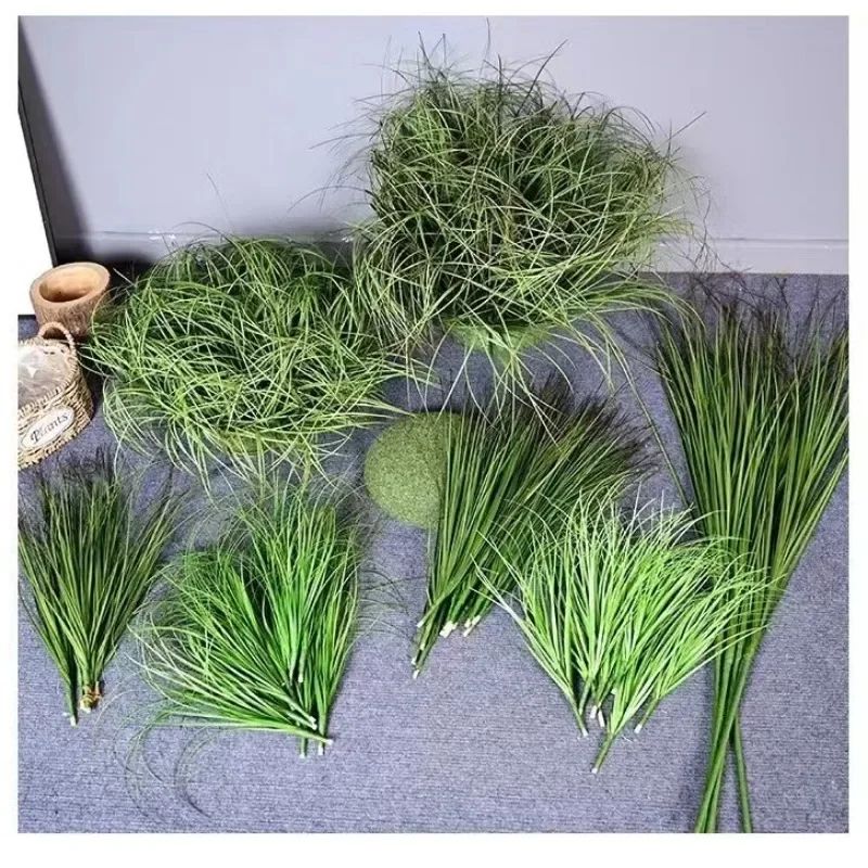 Artificial Grass Bush Decor Mini Faux Greenery Landscape Plants 2
