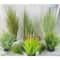 Artificial Grass Bush Decor Mini Faux Greenery Landscape Plants 0