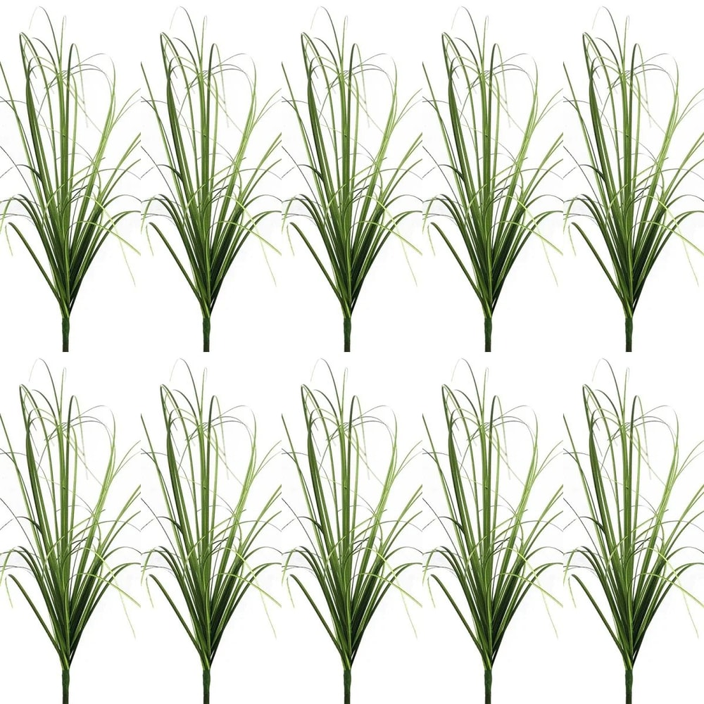 Artificial Grass Bush Decor Mini Faux Greenery Landscape Plants 18