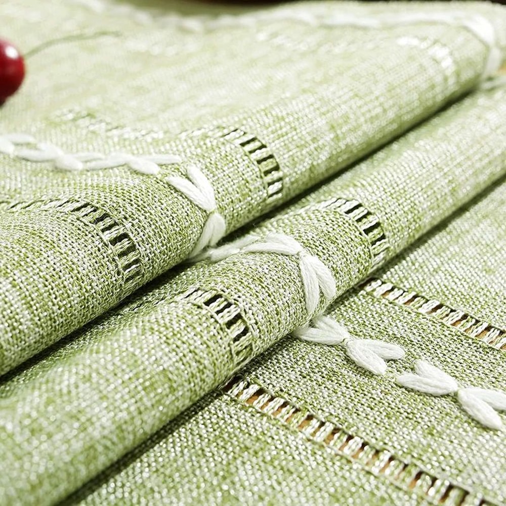 Boho Table Runner With Tassels Farmhouse Rustic Braided Cotton Linen Dining Table Decor 3