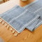 Boho Table Runner With Tassels Farmhouse Rustic Braided Cotton Linen Dining Table Decor 8