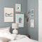 Laundry Girl Canvas Wall Art Nordic Bathroom Poster Print Home Decor 1