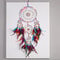 Handmade FiveRing Dream Catcher Wall Hanging Boho Feather Bead Home Decor 4