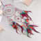 Handmade FiveRing Dream Catcher Wall Hanging Boho Feather Bead Home Decor 3