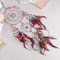 Handmade FiveRing Dream Catcher Wall Hanging Boho Feather Bead Home Decor 3