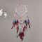 Handmade FiveRing Dream Catcher Wall Hanging Boho Feather Bead Home Decor 1