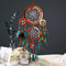 Handmade FiveRing Dream Catcher Wall Hanging Boho Feather Bead Home Decor 8
