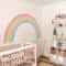 Large Rainbow Wall Decals For Kids Room Pastel Nursery Wall Stickers Mural 2