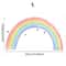 Large Rainbow Wall Decals For Kids Room Pastel Nursery Wall Stickers Mural 6