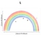 Large Rainbow Wall Decals For Kids Room Pastel Nursery Wall Stickers Mural 6