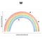 Large Rainbow Wall Decals For Kids Room Pastel Nursery Wall Stickers Mural 7