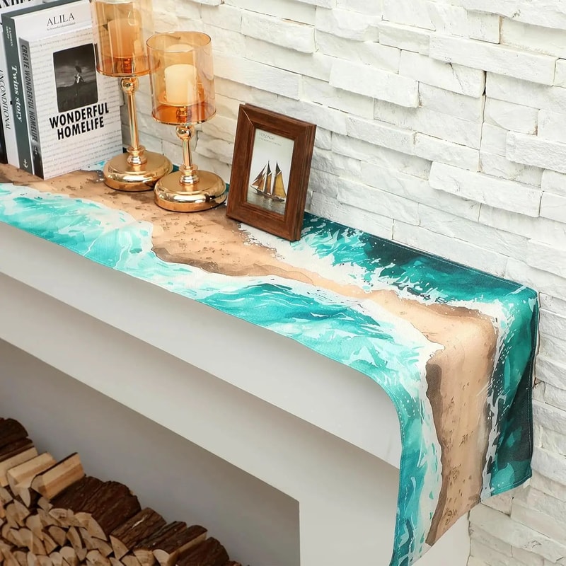Passover Table Runner Linen Pesach Jewish Holiday Dining Table Decor 1