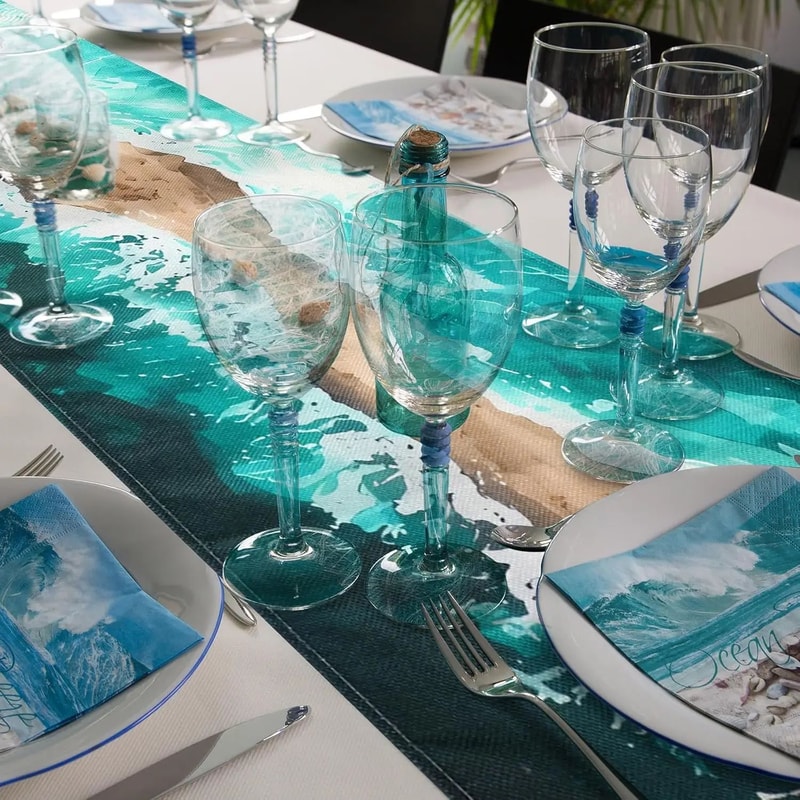 Passover Table Runner Linen Pesach Jewish Holiday Dining Table Decor 2