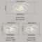 Modern Dimmable LED Chandelier Ceiling Light With Remote App Control Black White Acrylic Aluminu 2