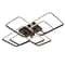 Modern Dimmable LED Chandelier Ceiling Light With Remote App Control Black White Acrylic Aluminu 5