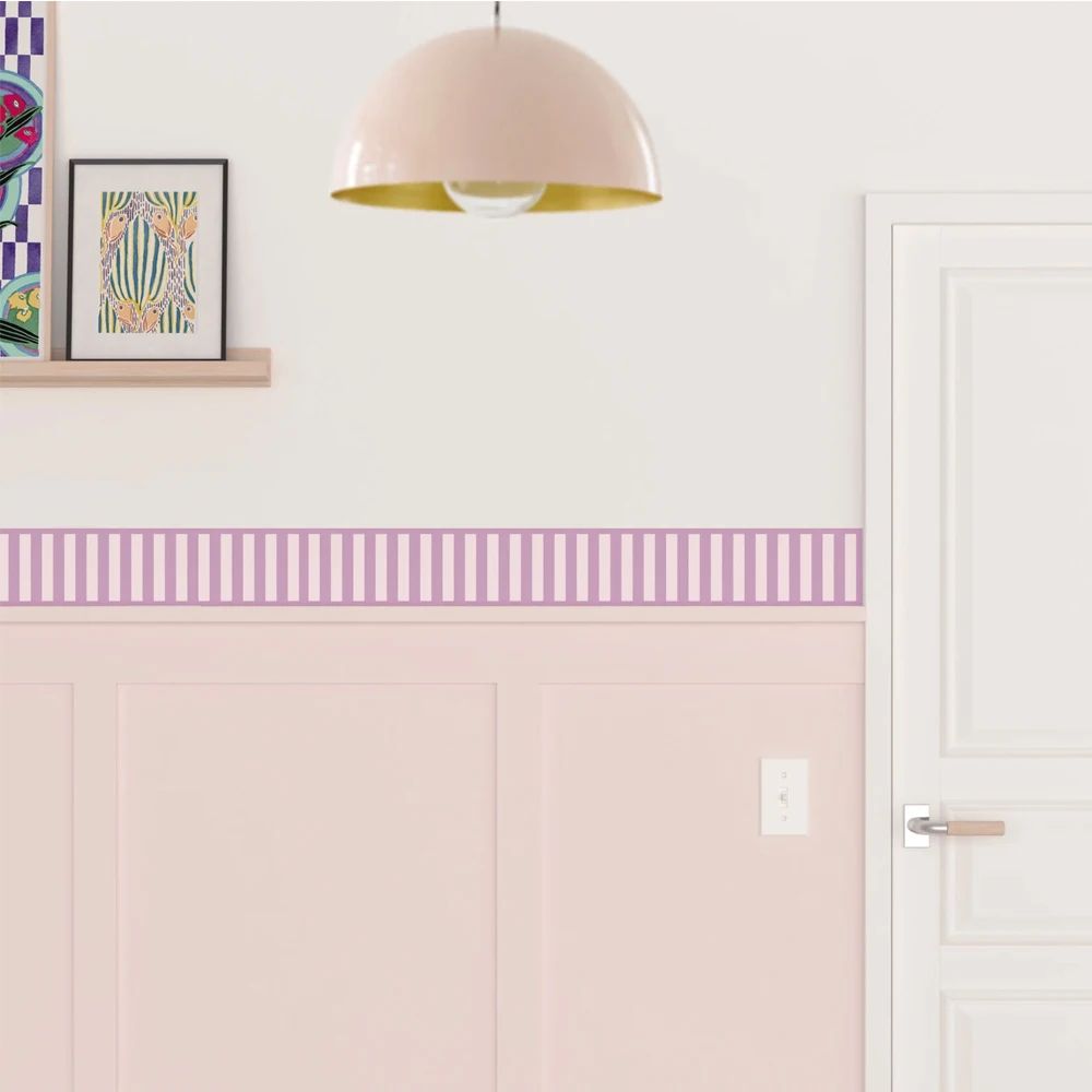 SelfAdhesive Waterproof Decorative Wall Border Stickers Modern PVC Peel Stick Wallpaper Strips 1