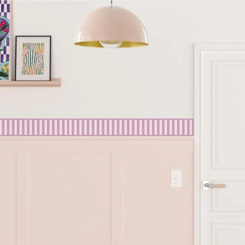 SelfAdhesive Waterproof Decorative Wall Border Stickers Modern PVC Peel Stick Wallpaper Strips 1