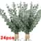Artificial Eucalyptus Leaf Stems Realistic Silk Greenery Branches For DIY Bouquets Weddings Home