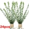 Artificial Eucalyptus Leaf Stems Realistic Silk Greenery Branches For DIY Bouquets Weddings Home