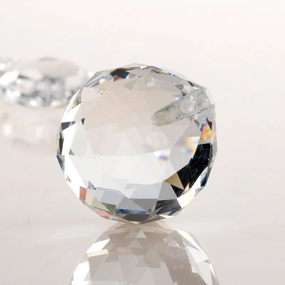 Faceted K9 Crystal Ball Prism Suncatcher Clear Hanging Chandelier Pendant For Home Decor Light Re