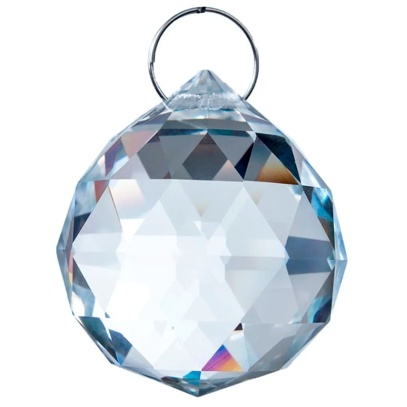 Faceted K9 Crystal Ball Prism Suncatcher Clear Hanging Chandelier Pendant For Home Decor Light Re